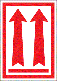 Red Double Arrow Label