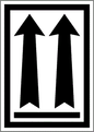 Black Double Arrow Label
